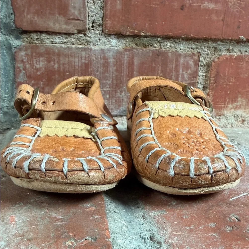 Kids handmade Polish Tan Leather Moccasins